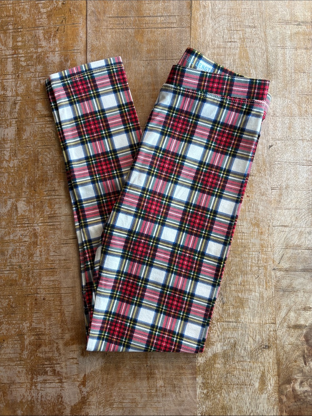 NWOT Crewcuts Girls Plaid Leggings size 10